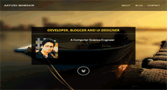 Desktop Screenshot of aayushmamgain.com